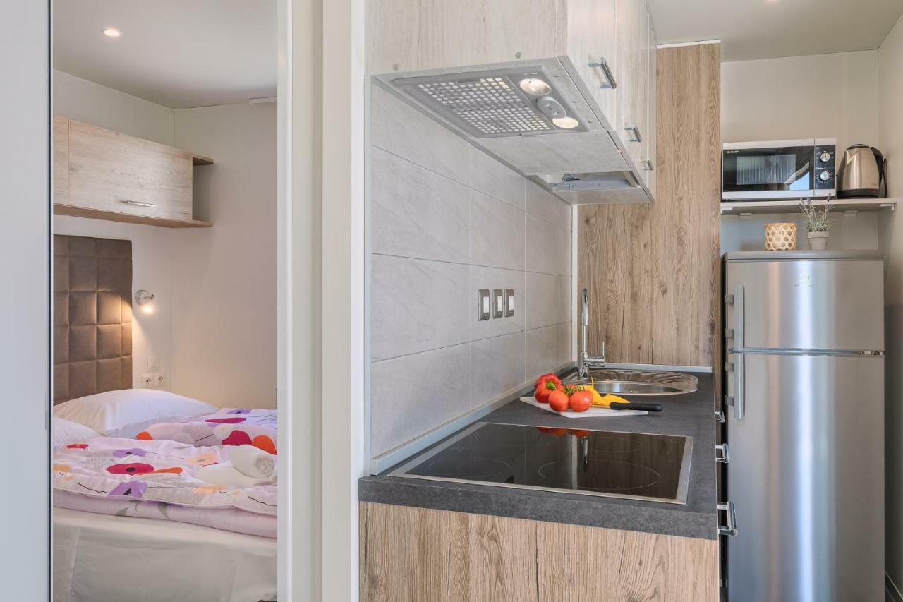 Mobile Homes Camping Santa Marina, Lanterna Tar-Vabriga Exteriér fotografie A kitchen in a mobile home