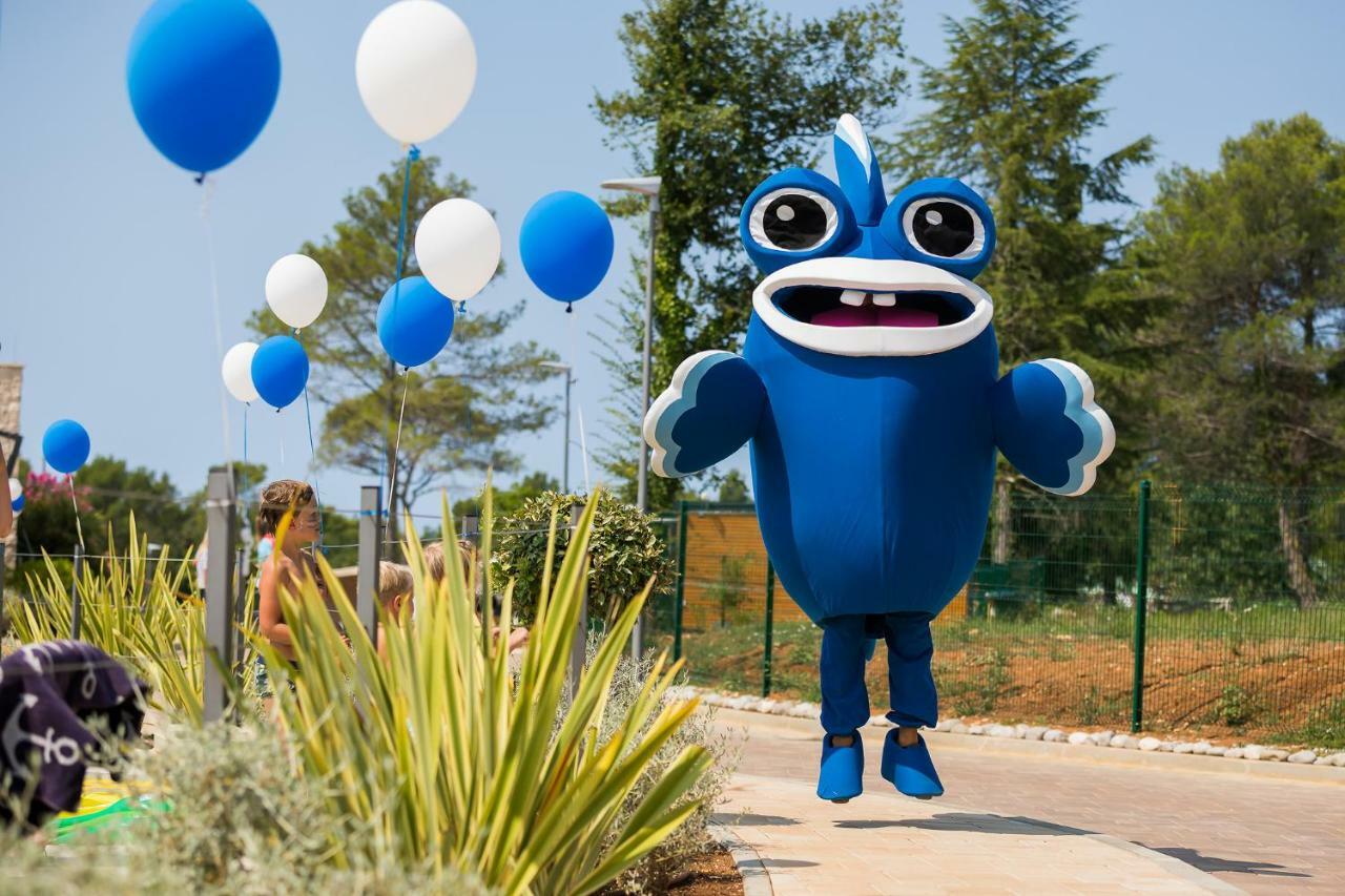 Mobile Homes Camping Santa Marina, Lanterna Tar-Vabriga Exteriér fotografie The mascot of the park, "Blue"